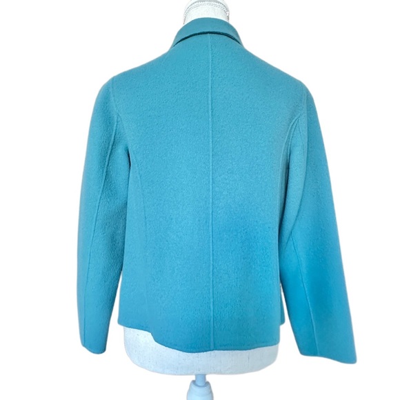 Talbots Turquoise Wool Blazer Coat - Picture 2 of 6